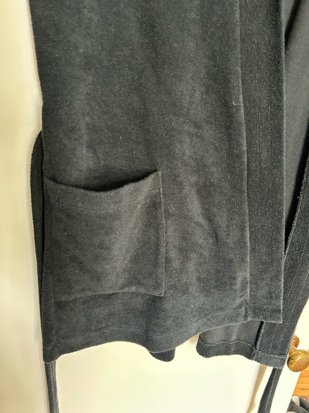 American Apparel Black Terry Robe - Picture 5 of 10